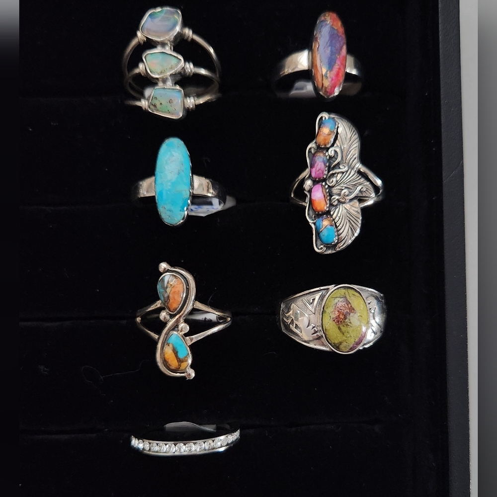 NEW Sizes 11-12 Genuine Sterling Silver Rings